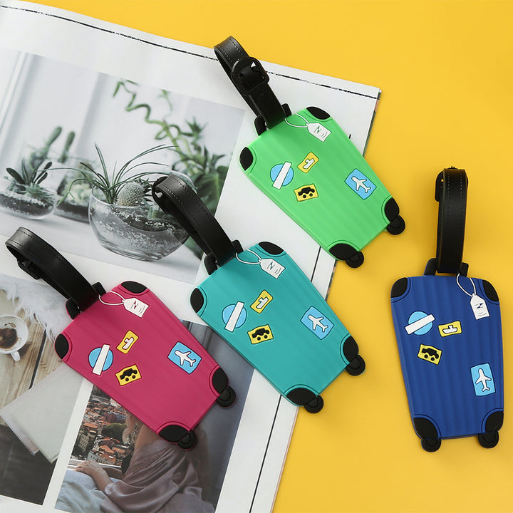 Unisex Luggage Tag in Modern Suitcase Design Bowlift