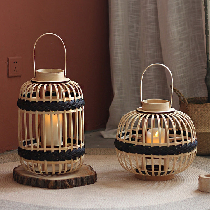 Decorative Rattan Lantern Stornfield