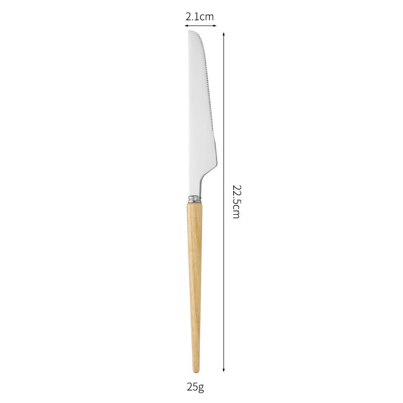 Professional and ergonomic bread knife with wooden handle Stornfield