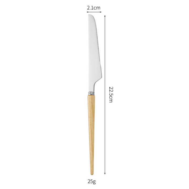 Professional and ergonomic bread knife with wooden handle Stornfield