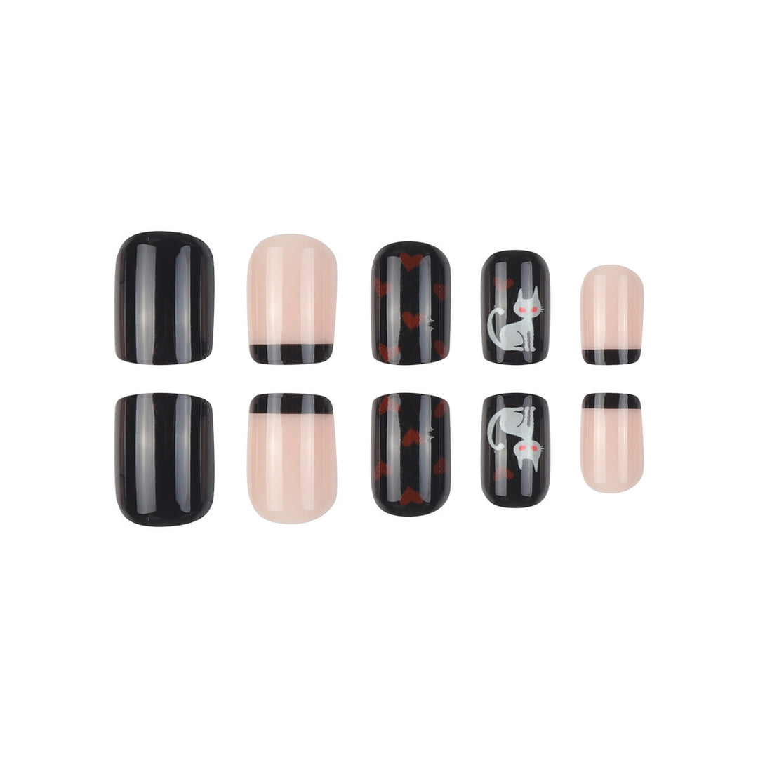 Halloween-Themed Press-On Nail Art Set Stornfield