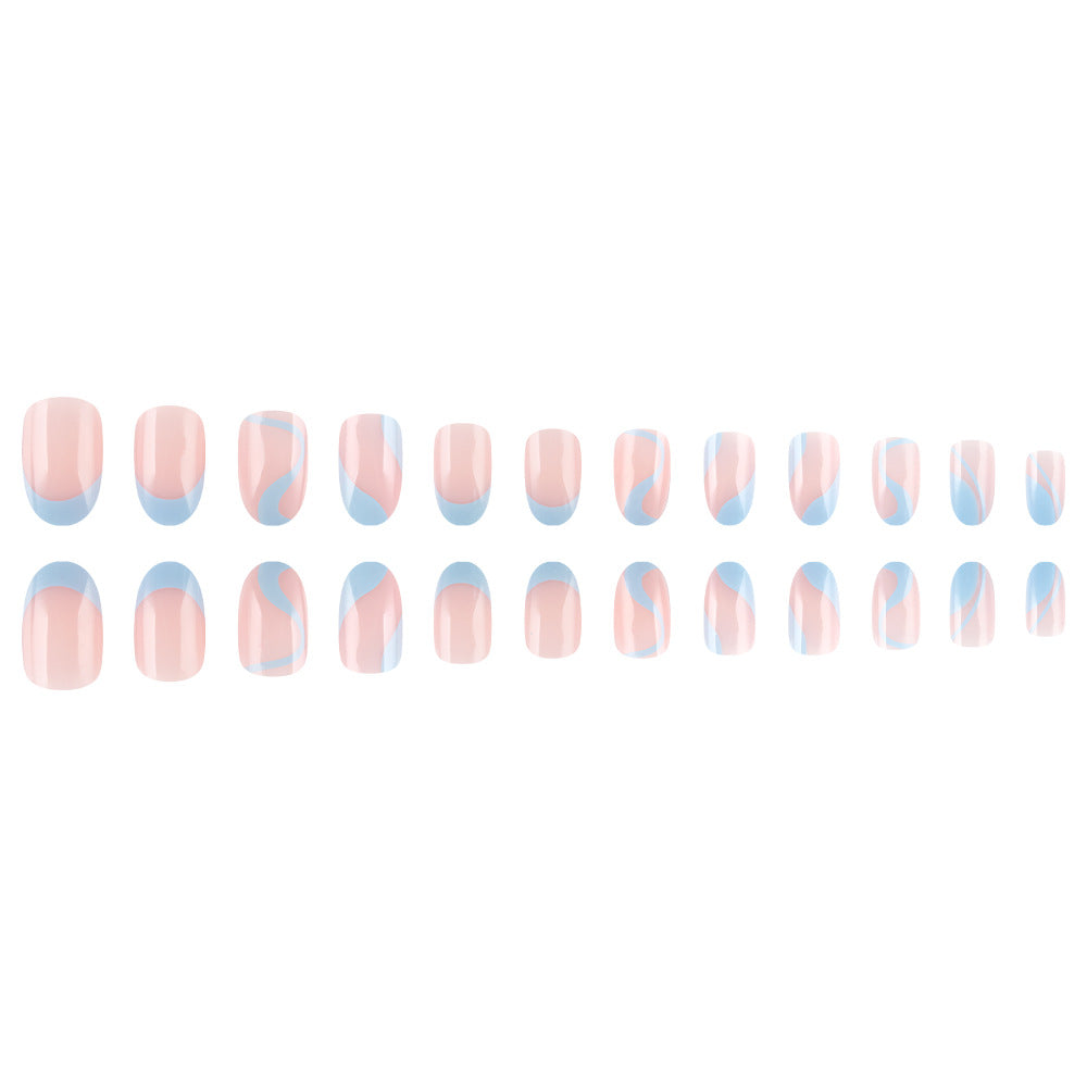 Artistic French Tip Nail Design Stornfield