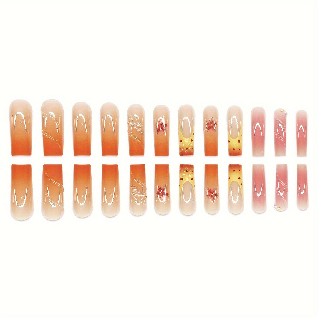 Decorative Press-On Nail Set Stornfield