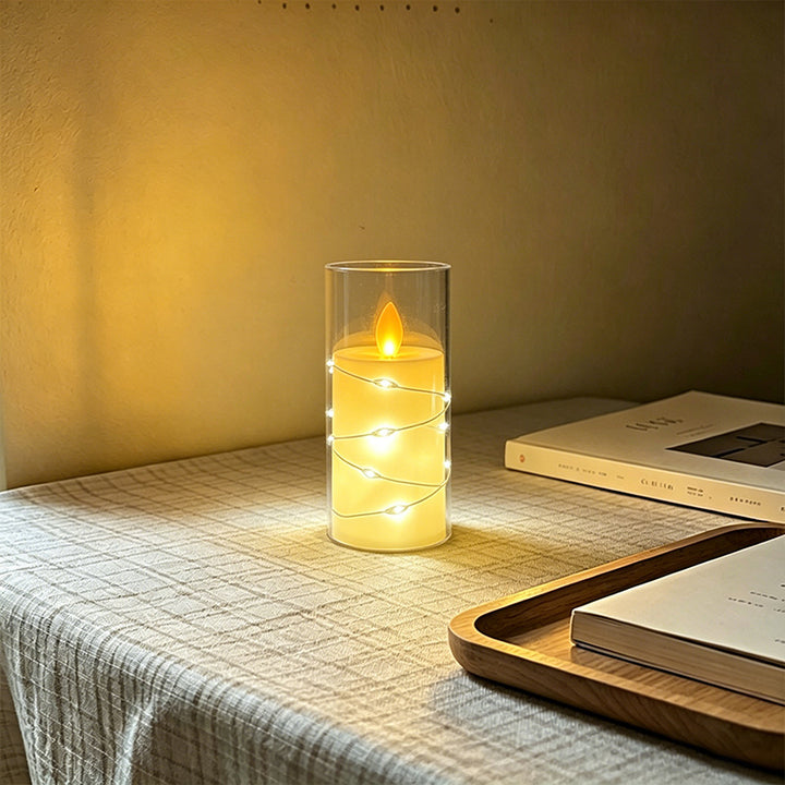 LED Scented Candle with Flame Effect Stornfield