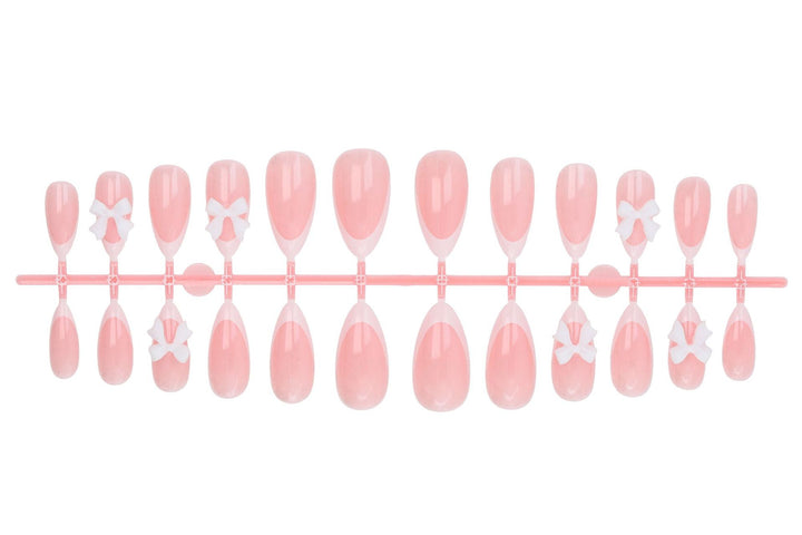 Artificial Nail Set with Playful Bows Stornfield