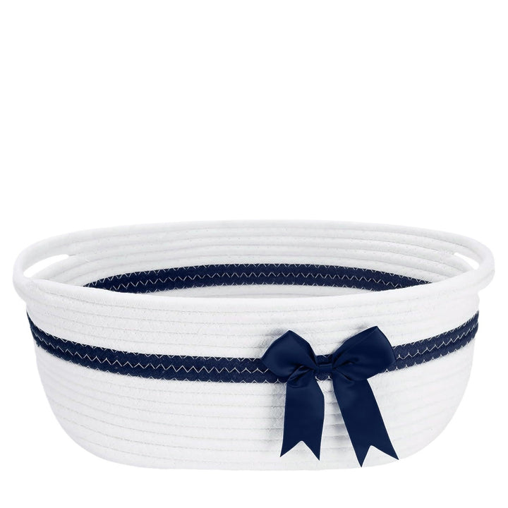 Women's decorative storage basket with bow accent Stornfield