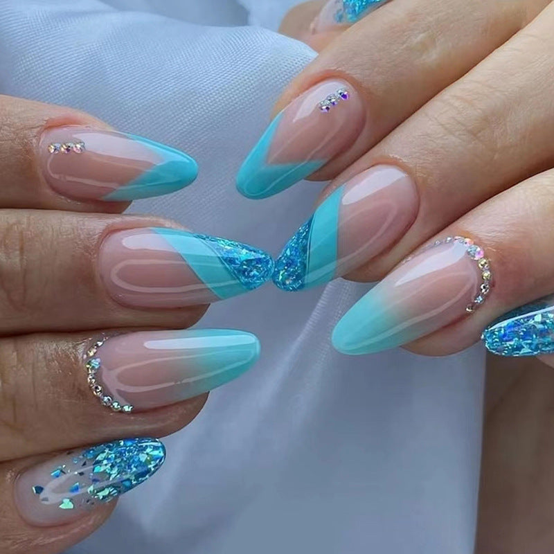 Stylish Glitter Ombre Nail Tips Stornfield