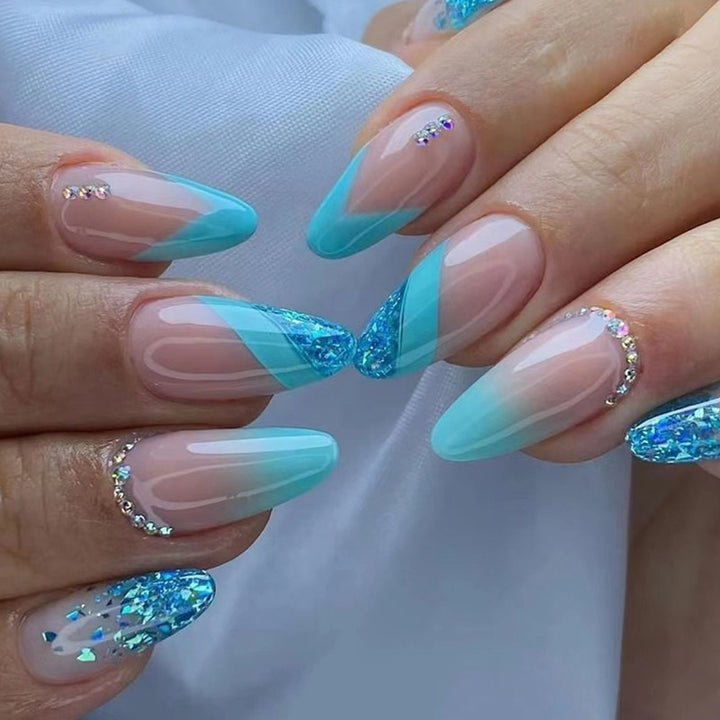 Stylish Glitter Ombre Nail Tips Stornfield