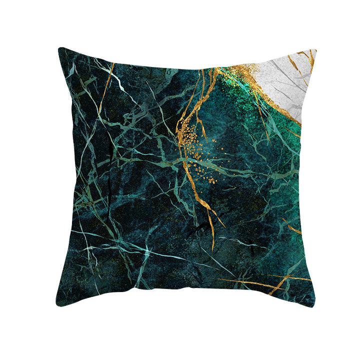 Abstract Marble Print Luxurious Velvet Decorative Throw Pillow Cover