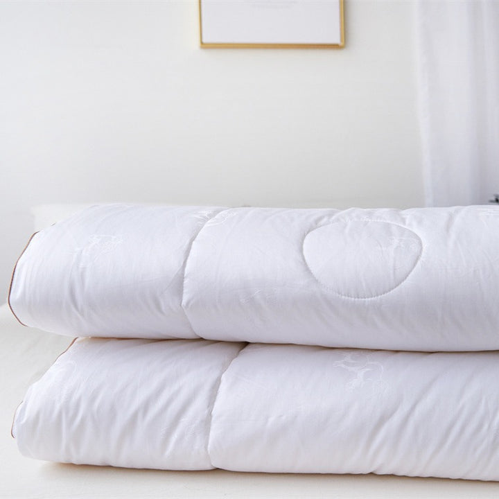 Lightweight Hypoallergenic Down-Alternative Comforter with Circular Quilted Pattern