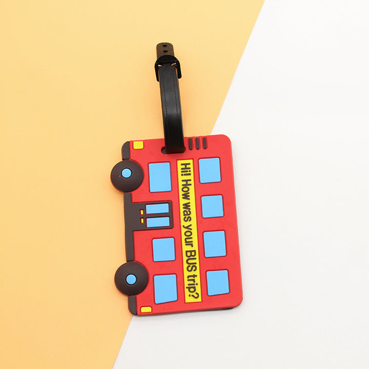 Unisex creative luggage tag in bus design Bowlift