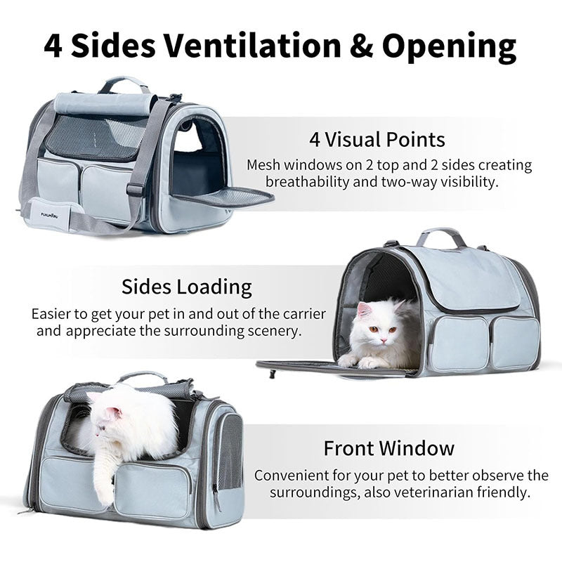 Pet Carrier Bag with Breathable Mesh Panels Stornfield
