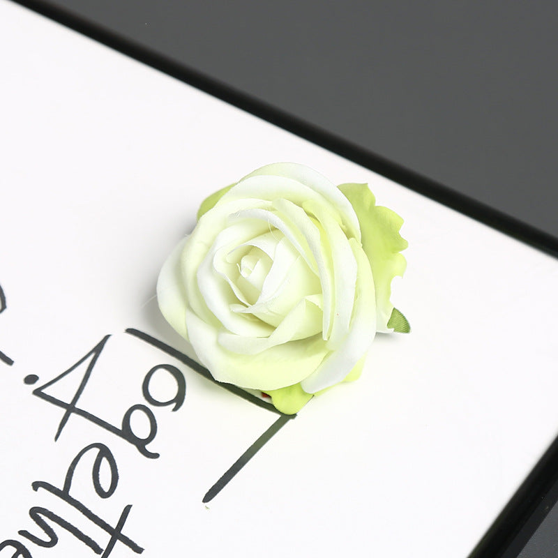 Elegant Silk Rose Pin for Decorative Use