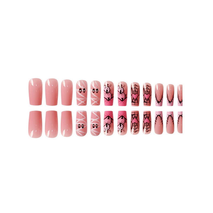 Thematic Halloween-Inspired Press-On Nail Art Extensions Stornfield