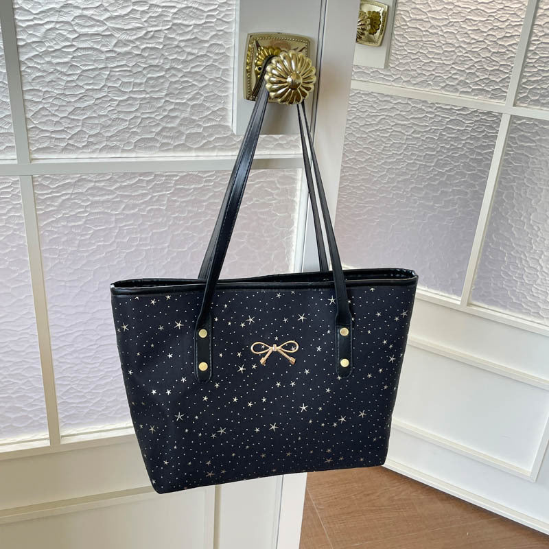 Star-Printed Tote Bag