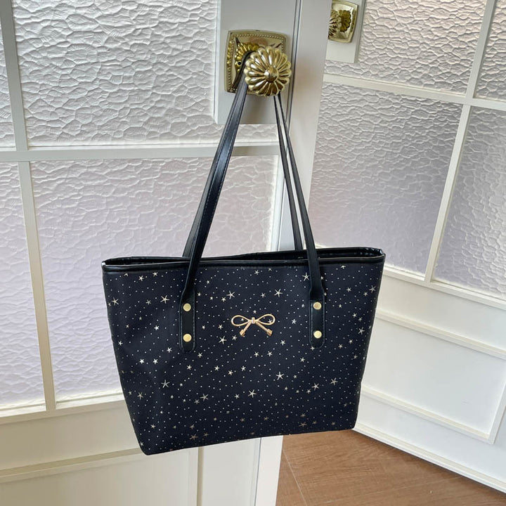 Star-Printed Tote Bag