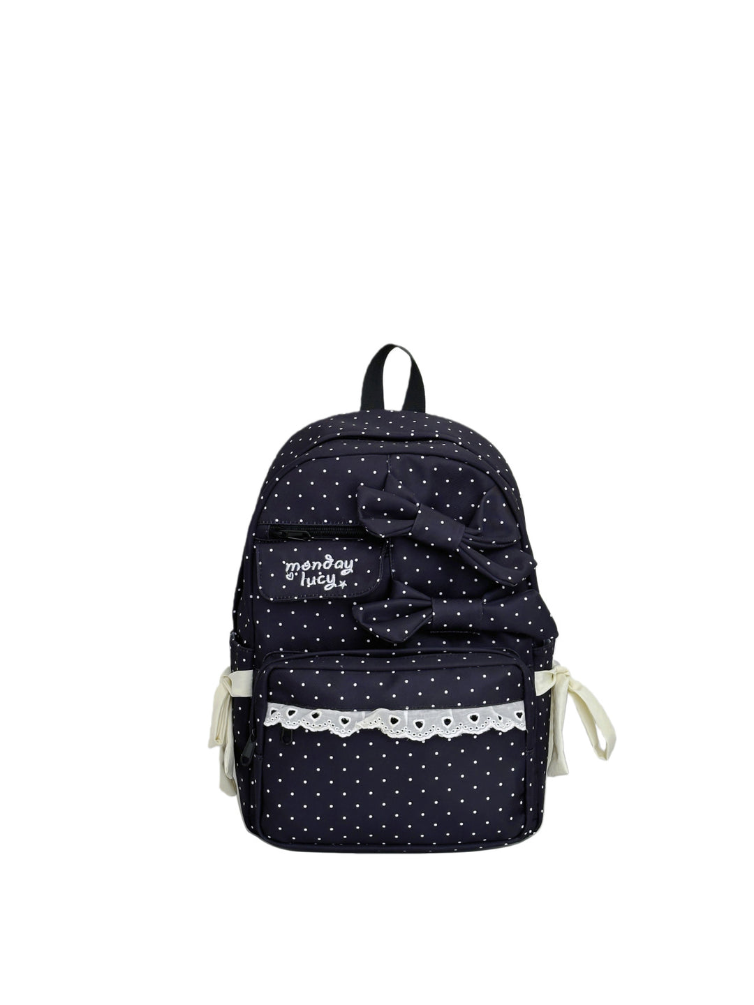 Backpack with Playful Bows and Practical Storage Solutions Stornfield