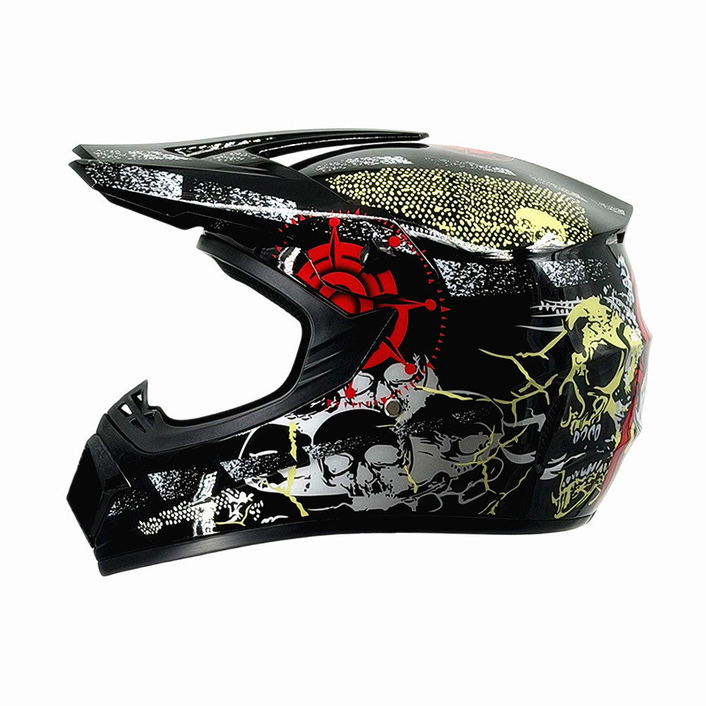 full-face motocross helmet with extended visor and reinforced chin guard Stornfield