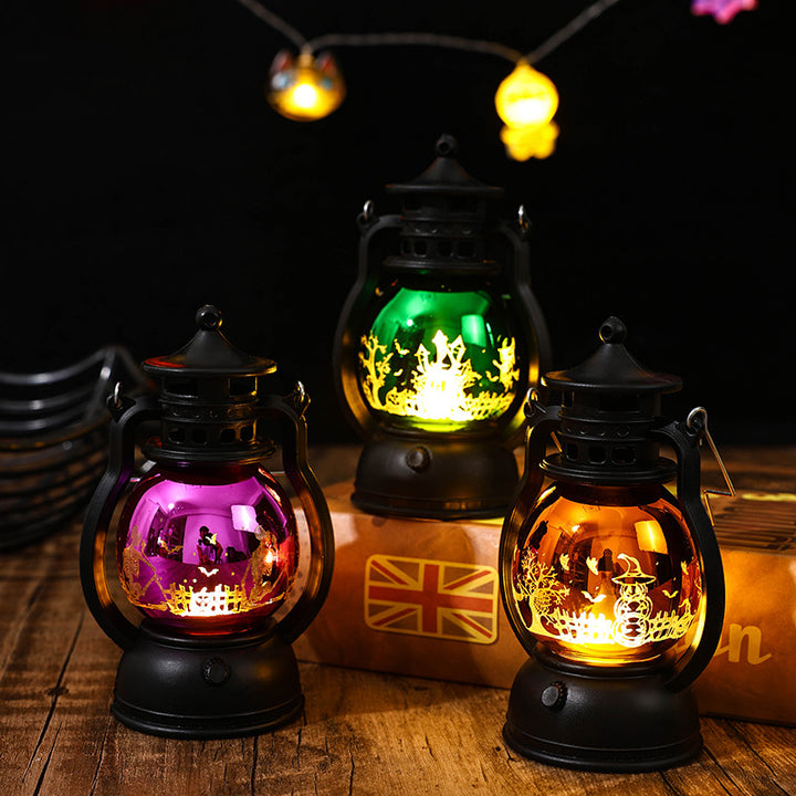 Nostalgic Lantern with Christmas Scenes Stornfield