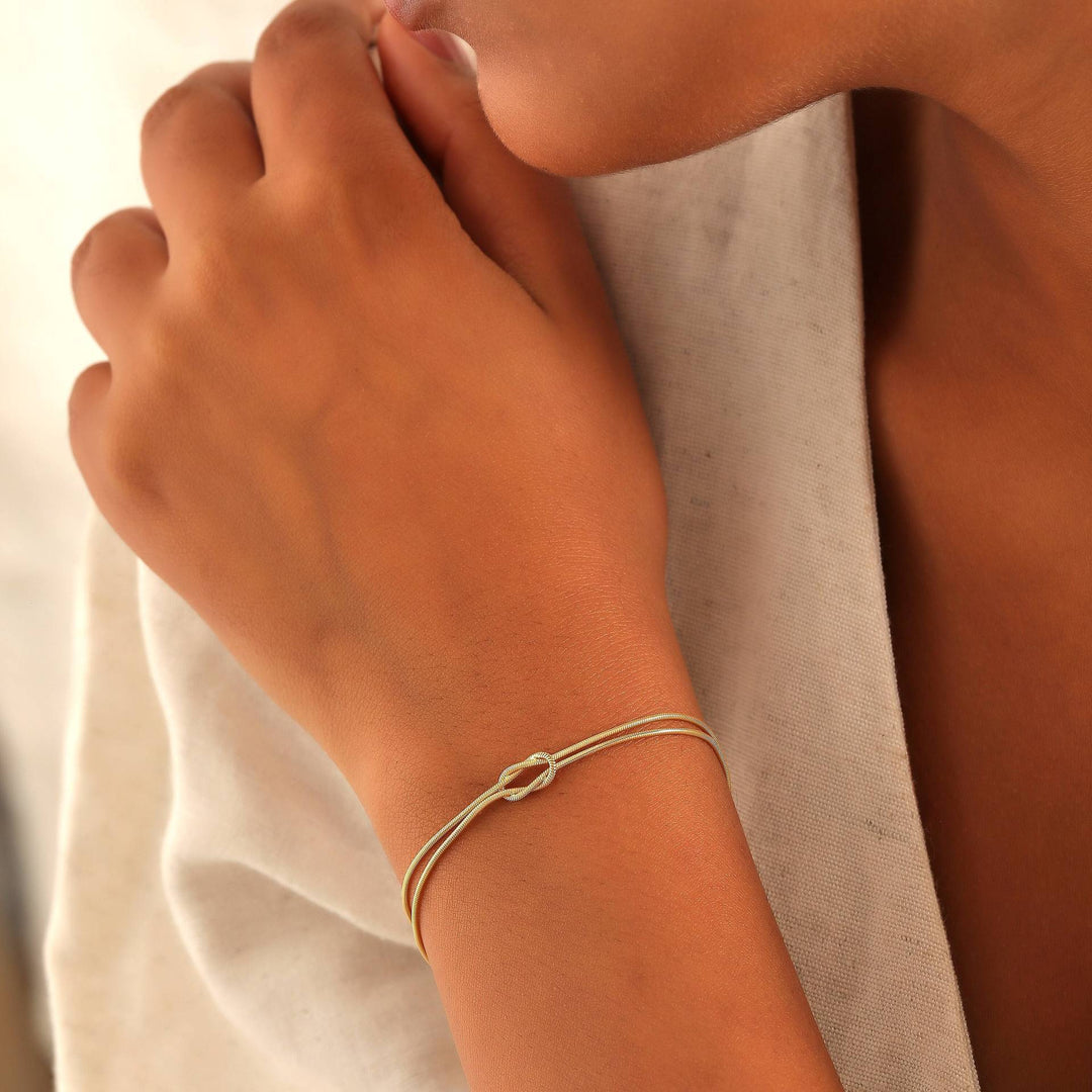 Elegant Dual-Strand Knot Bracelet Stornfield