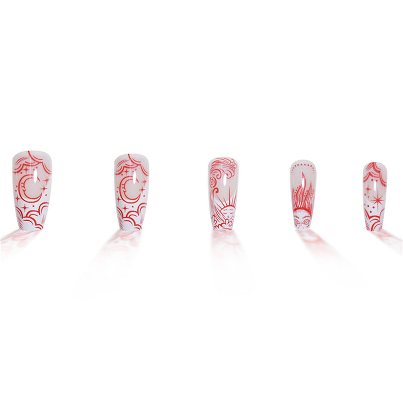 Artistic Long Press-On Nail Extensions Stornfield 1787913911