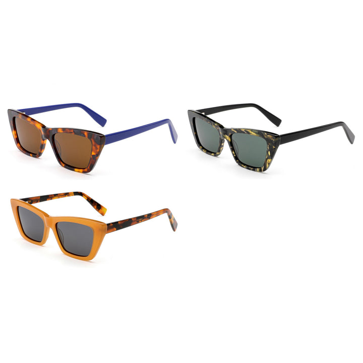 Women's sunglasses in trendy, geometric design with high-quality plastic frame Stornfield