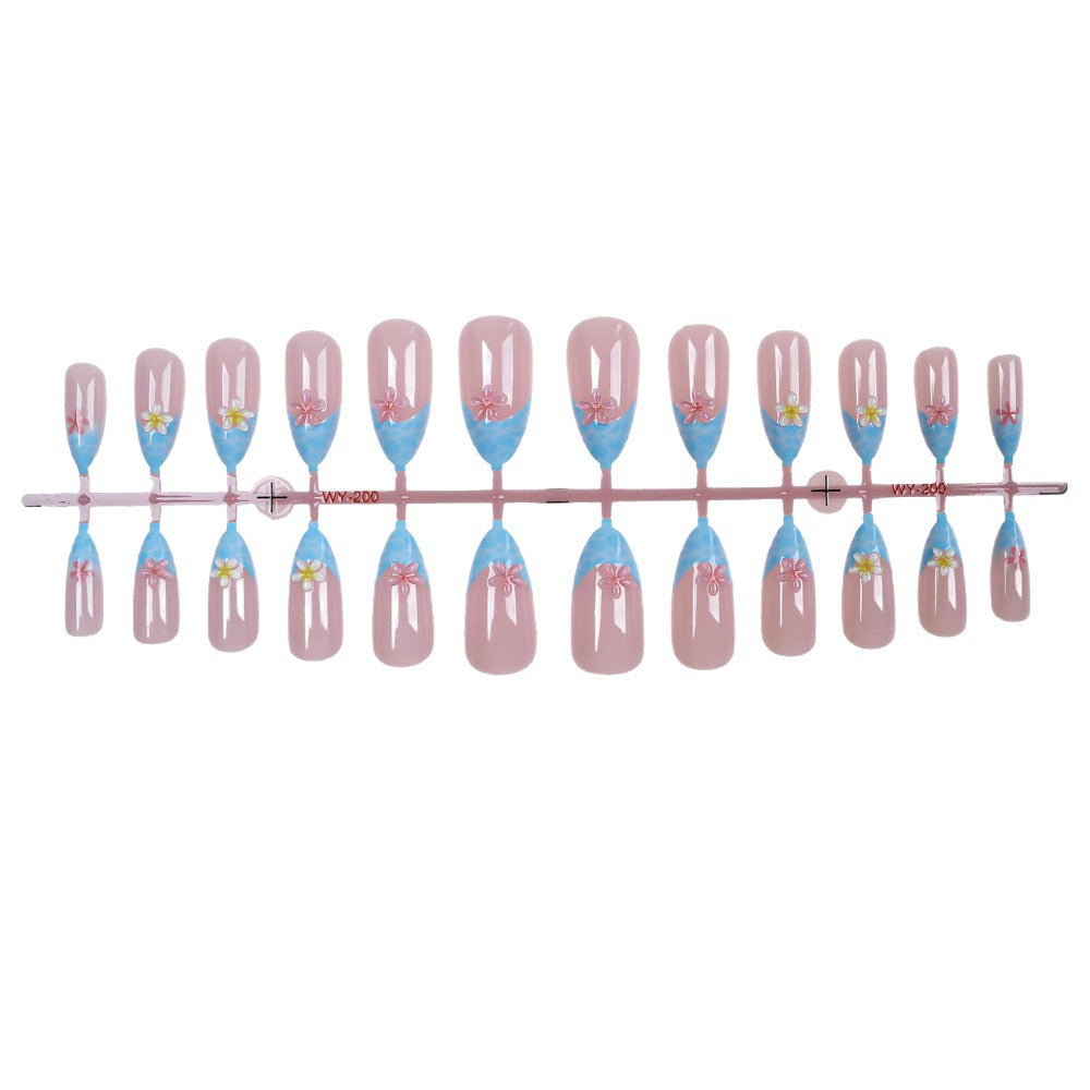 Floral Print Press-On Nail Set Stornfield