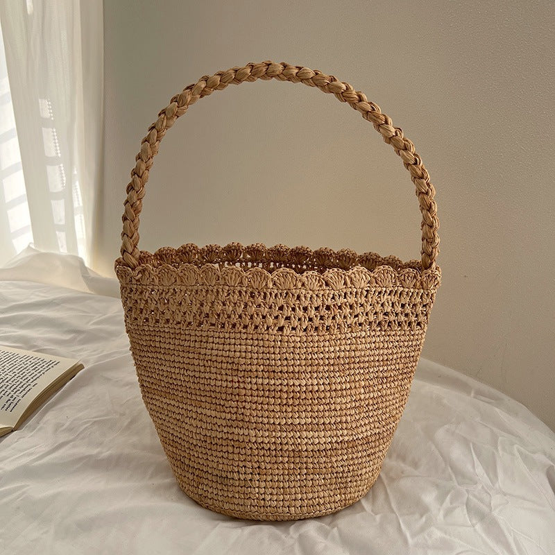 Handcrafted Leisure Bag Made of Woven Straw Stornfield