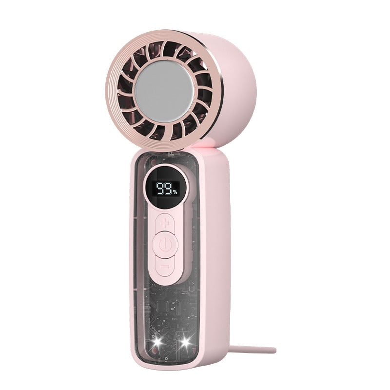 Unisex Portable USB Mini Fan with LCD Display and Various Speed Levels Stornfield