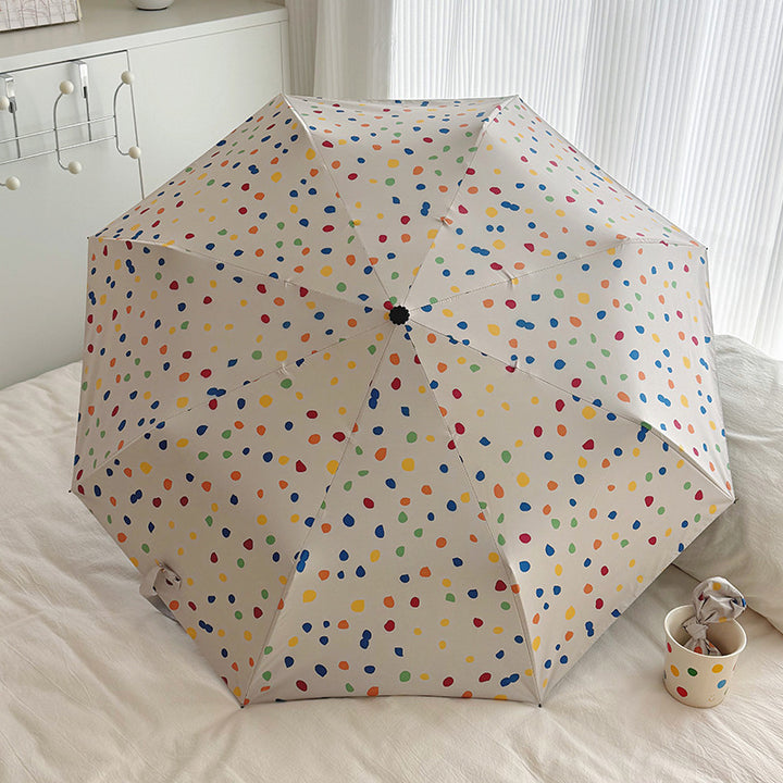 Women Multi-Purpose Foldable Shoulder Bag with Colorful Polka Dot Pattern Stornfield