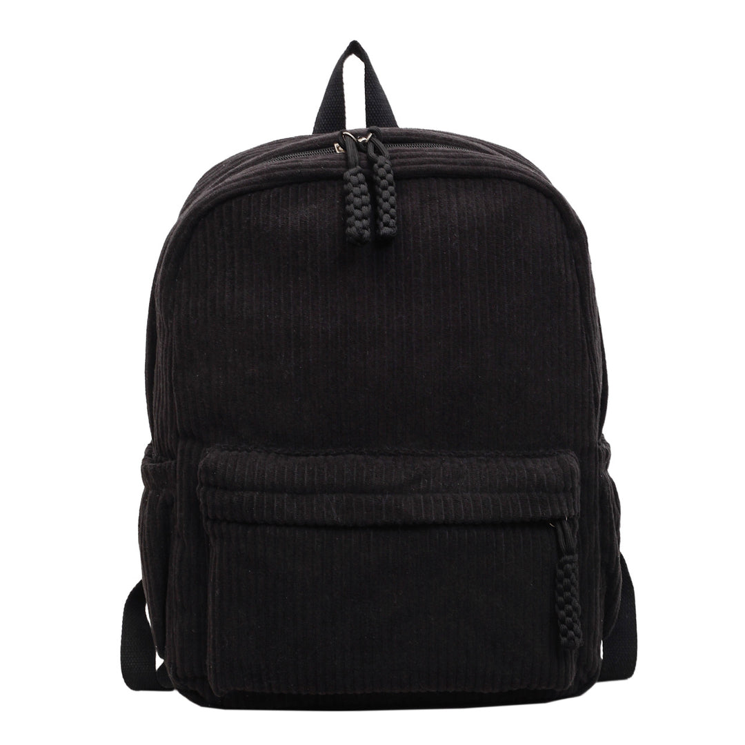 Corduroy Textured School Backpack Stornfield