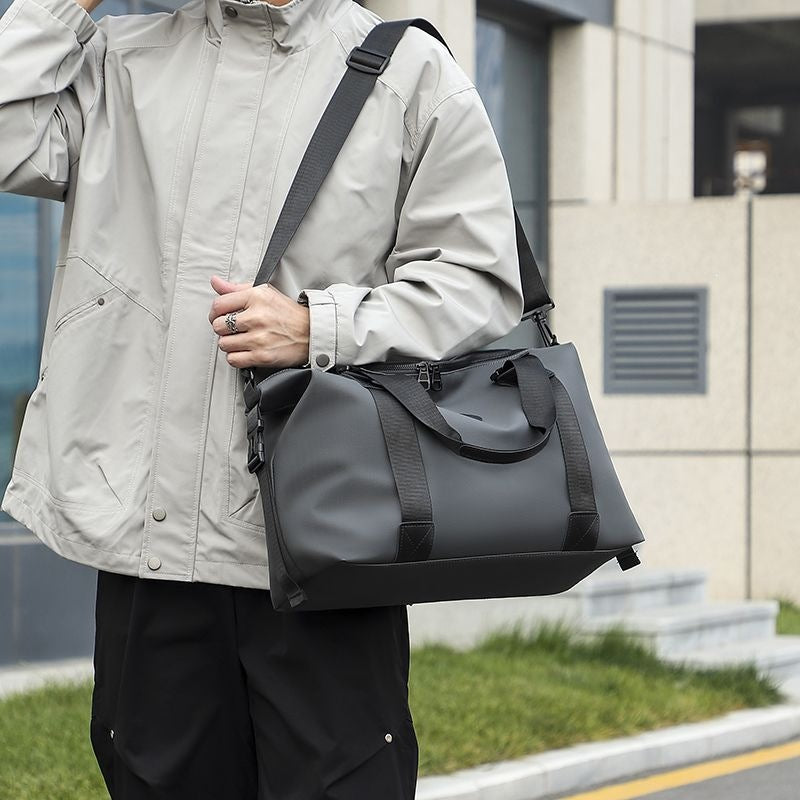 Sporty Travel Bag With Reinforced Interior And Removable Shoulder Strap Stornfield