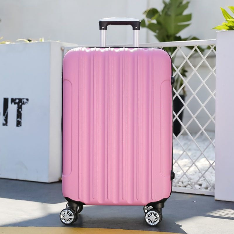 Hard shell suitcase with 360-degree wheel system and integrated safety feature Stornfield