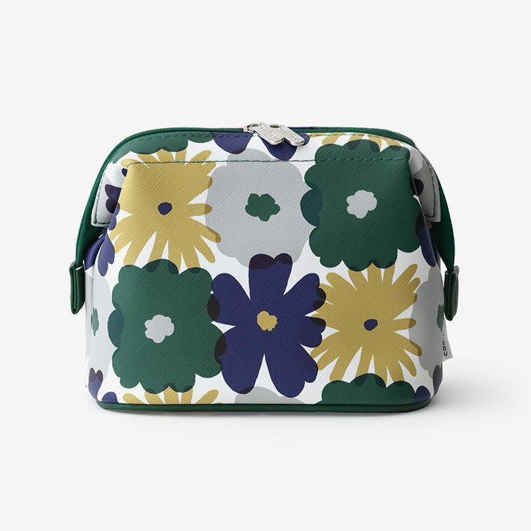 Decorative Number Print Cosmetic Bag