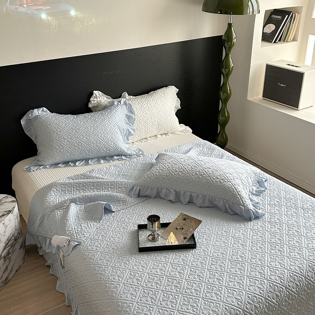 Quilted Cotton Bedspread Set