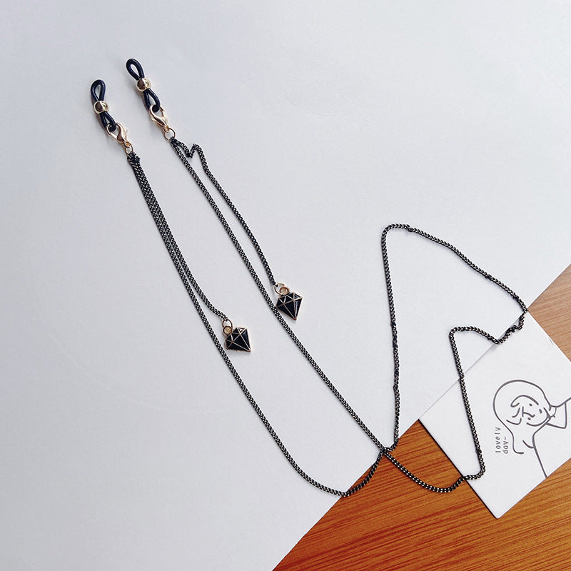 Fashionable glasses holder chain with star pendants Stornfield