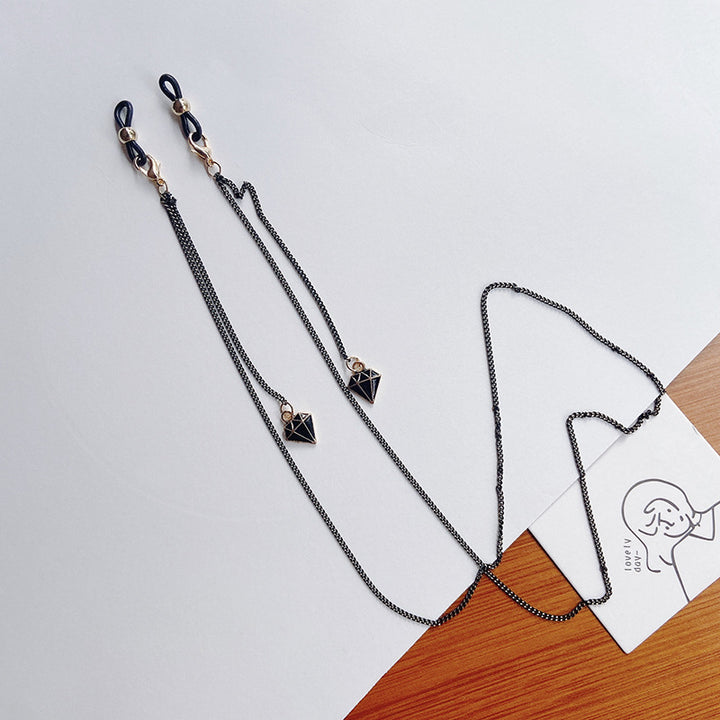 Fashionable glasses holder chain with star pendants Stornfield