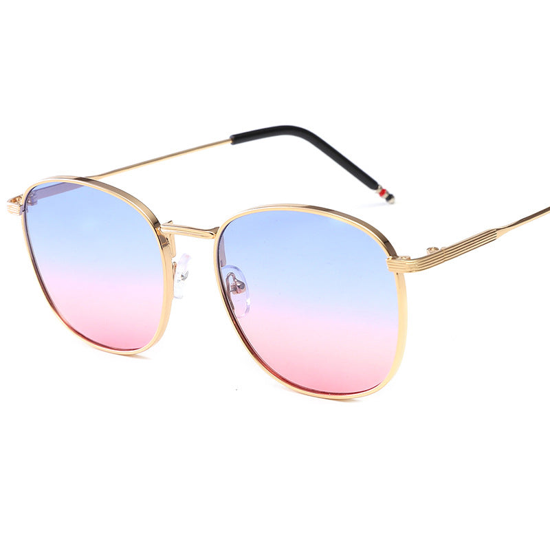 Ladies stylish oversized sunglasses with glamorous metal frame Stornfield
