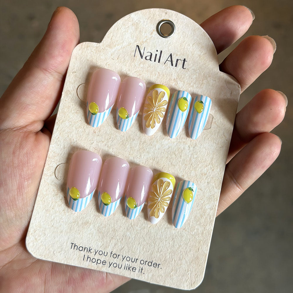 Elegant Artistic Press-On Nails Collection Stornfield