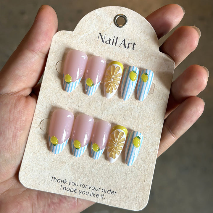 Elegant Artistic Press-On Nails Collection Stornfield