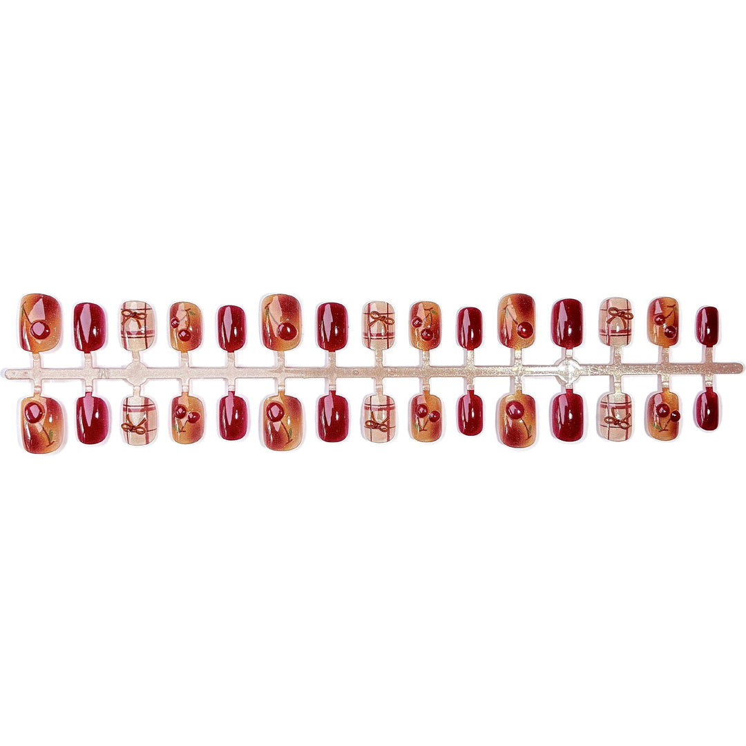 Artistic Glossy Press-On Nail Set