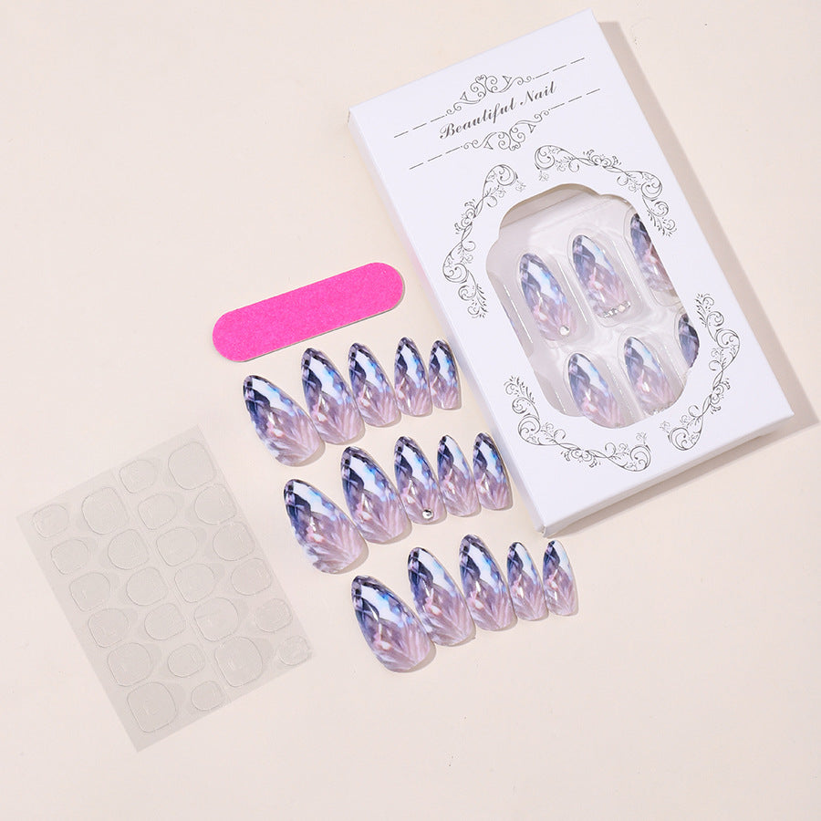 Acrylic nail set with crystal design and sparkling accents Stornfield