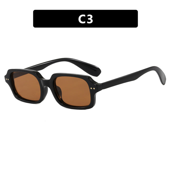 Ladies stylish square sunglasses with striking accents Stornfield