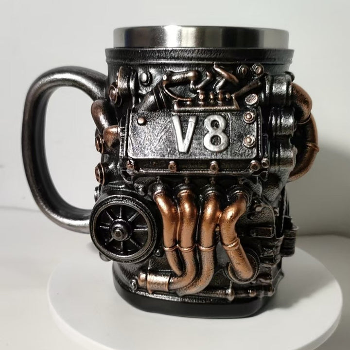 Coffee mug in V8 engine design Stornfield