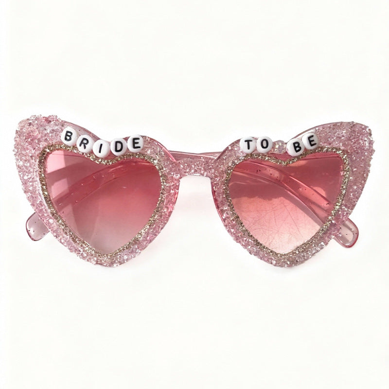 Rhinestone-Embellished Heart Sunglasses Stornfield