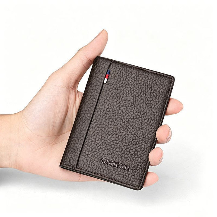 Premium Textured Leather Card Holder