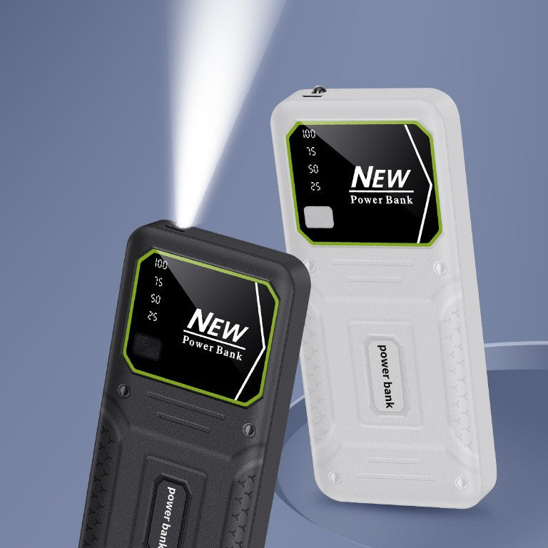 Robust power bank with precise digital charge level indicator Stornfield