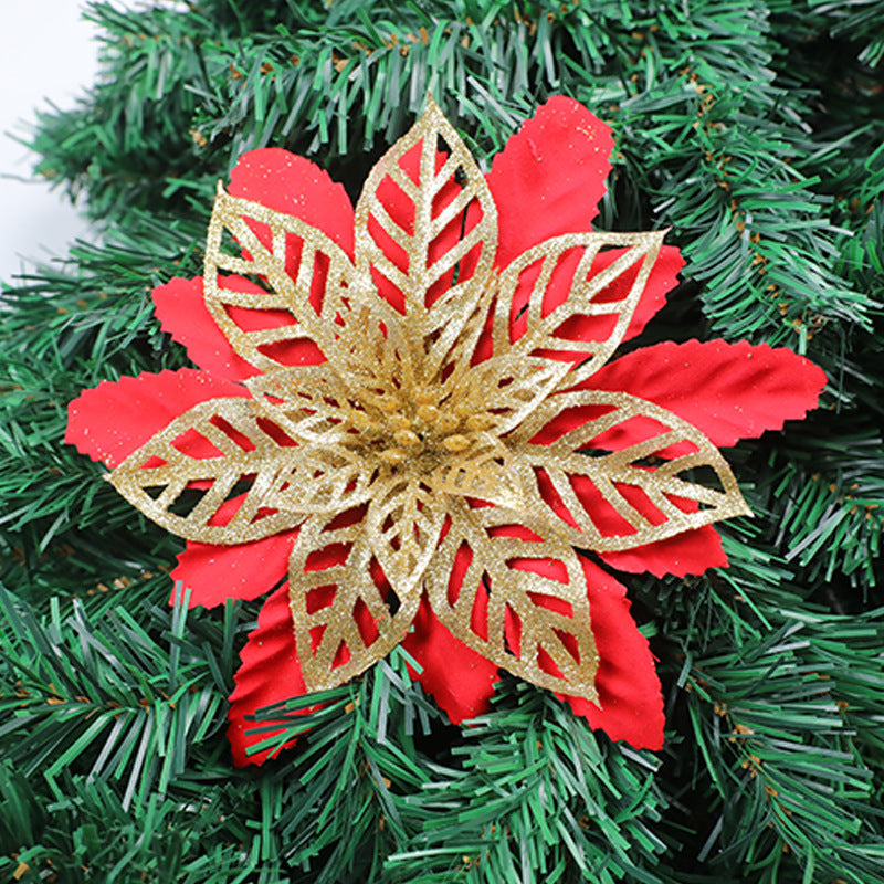 Glittering Floral Christmas Tree Ornament Stornfield