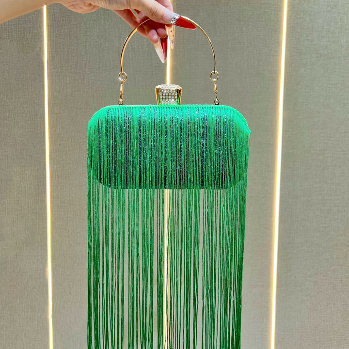 Fringe Detail Evening Clutch