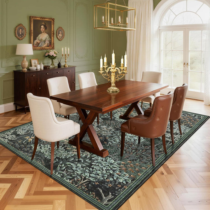 Elegant Floral Design Carpet